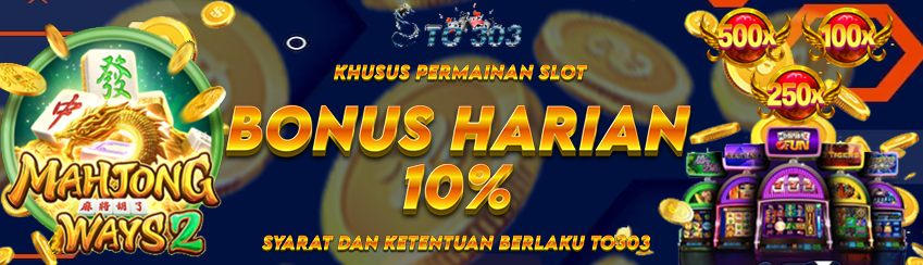 BONUS HARIAN 10%